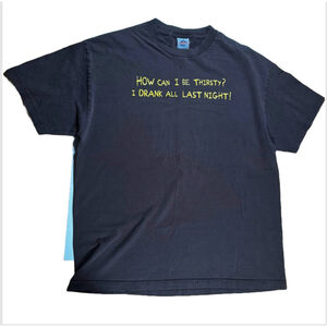 Men's Alstyle Apparel Black Graphic T-Shirt Size XL